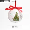Grenzüberschreitend verkauft Weihnachtsaufkleber Schaumkugel Schneemanauto Muster Weihnachtsbaum-Anhänger Ornamente Hängen Ball