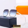 Mens Metal Metal Sunglasses Designers sem moldura Óculos de sol quadrados Marca feminina Óculos de alta qualidade