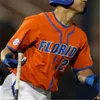 Jersey de beisebol da Florida Gators personaliza qualquer nome Nome NCAA Jerseys 6 Jonathan ￍndia 51 Brady Singer 8 Deacon Liput