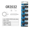 10PCS 2CARDS CR2032 DL2032 CR 2032 KCR2032 5004LC ECR2032 버튼 셀 코인 3V 리튬 배터리를위한 리튬 배터리 LED LIGHT322W