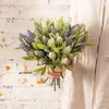 Ghirlande di fiori decorativi Piante finte artificiali resistenti ai raggi UV per esterni Piante finte in plastica per la decorazione della tavola della casa di nozze per MomDe