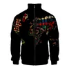 Vestes pour hommes Mode pour hommes Imprimer Collier à capuche Hommes Femmes Zipper Sweats à capuche Sport à manches longues Zip Up 3D Sweatshirts TopsMen's