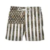 Skull Eagle USA Flag 3D Board Shorts Trunks Summer New Quick Dry Beach Swiming Shorts Men Hip Hop Short Pants Beach Clothes Plus Size S-7XL Harajuku 003