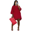 2022 Fall Women Shirt Dress Long Sleeve Solid Color Lapel Neck Vestidos Button Cardigan Dresses Skirt Designer Clothing