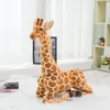 50-140 cm simulazione di alta qualità giraffa farcito giocattolo carino grande peluche bambola animale giocattolo per bambini ragazza decorazione della casa compleanno Christm300m