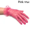 Biała czarna rękawiczka ślubna Ochrona UV koronkowe rękawiczki dla kobiet eleganckie puste delikatny wzór żakardowy akcesoria ślubne 211652
