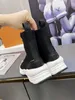 2022 Новые женские высокие ботинки RUN 55 SNEAKER BOOT из ткани с английским логотипом SNEAKER