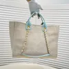 Designertaschen Klassische Handtaschen Drucken FlowerT Strandtasche Einkaufen Frauen PVC Handtasche Geldbörsen