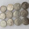 تواريخ مختلطة Hobo Nickel 13pcs 1937-D 3-Legged Buffalo Nickel Rare Superman Copy Coin321B