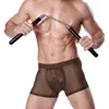 Caleçons transparents voir à travers les shorts imprimés sous-vêtements sexy pour hommes Boxershorts Boxer marque hommes caleçons masculins