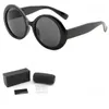 2022 نظارة جولة نظارة شمسية للنساء للرجال 2022 الفاخرة خمر نظارة شمسية رجعية Zonnebril Dames UV400 Sonnenbrillen
