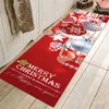 Carpets Christmas Carpet Santa Claus Bedroom Doormat Non-Slip Living Room Floor Rug Navidad Xmas Gift Year 2022 Home DecorationCarpets