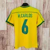 Camisas de futebol clássicas retrô PELE BRASILS 1957 1960 1970 1991 92 93 94 98 2002 2004 2006 2010 RIVALDO RONALDINHO R.CARLOS KAKA camisas de futebol