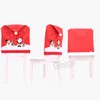 Kerststoel Covers Cartoon Santa Claus Sneeuwman Stoelen Back Cover Xmas Party Decoratie Huis Nieuwjaar Decor STOPCOVER BH7416 TYJ