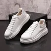 British Designer Wedding Dress Party Shoes Fashion Breattable White Vulacnized Casual Business Sneakers Light Round Toe Business Driving Walking Loafers N204