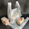 50pcs lot Supermarket Shopping Plastic bags Materiat Vest Gift Cosmetic Bags Food packaging bag Wedding Candy Bag 220822