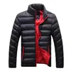 Vestes pour hommes solide veste Stand Parkas hiver hommes Parka manteaux M-6XL homme mode hommes col et épais StMen's