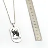 Anhänger Halsketten 10 teile/los Horizon Dawn Halskette Silber Dog Tag Mode Perlen Kette Frauen Männer Charme Geschenke Spiel Schmuck Anhänger