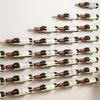 Ganchos trilhos de vinhos Exibir prateleira com parafusos Organizador de armazenamento de cozinha de barra de cozinha Simples que montou na parede portadores de garrafa montados na parede
