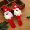 Bracciale regalo per bambini con ornamenti natalizi leggeri snowman snowman a led cinghia da polso di Natale decorazione per bambini braccialetti bh7419 tyj