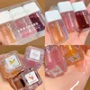 7 Colors Small Square Lip Oil Transparent Lip Gloss Moisturizing Mirror Glaze Lipstick Lips Glosses Makeup Cosmetics in Bulk