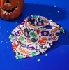 Aparel de cachorro de Halloween Bandanas Bandanas Pumpkin Pet Cat Cats Bibs Acessórios para cachorro e gato