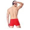 Underpants Pcs/Lot Big Size Men Boxer Shorts Boy Undies Chinese Red Underwear Panties Male Knickers Modal L XL 2XL 3XLUnderpants