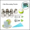 Bakgebakgereedschap Russische tip Icing Pi Nozzles cake decorati yydhhome dhfyw