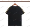 Verão 2022 Paris Fashion Men's T-shirts F letter print designer high-end luxo algodão t-shirt feminina manga curta EUA plus size S-3XL