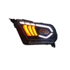 Lâmpada de cabeça para ford mustang 2010-2012 led farol alto baixo feixe lente luzes drl luz running