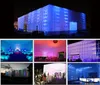 For Outdoor Activities Inflatable Giant Party Tent Oxford Nylon Fabric Big Cube Tent inflatables Night Club With Colorful Lights