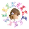 12 Color Mini Butterfly Hair Clips Girl Women Hairpin Fashion Head Mxhome Dhwpu