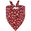 Vêtements pour chiens Chiens de Noël Bandana Noël Flocon de neige Père Noël Triangle Bavoirs Écharpe pour chien chat