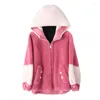 Dames bont faux luxe echte wollen jas jas met hoody winter vrouwen bovenkleding jassen lf9053