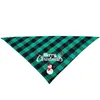 Chien Bandana Noël Classique Buffalo Plaid Animaux Écharpe Triangle Bavoirs Foulard Ensemble Accessoires de Costume pour Animaux de Compagnie Décoration pour Petits Moyens Grands Chiens Chats Animaux