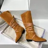 Stivali da donna firmati Martin Desert Boot Stivali al ginocchio Cinghie Medaglia in vera pelle Suole resistenti