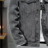 Модная мужская джинсовая куртка весенняя осень повседневная винтаж