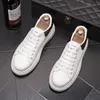 British Designer Wedding Dress Party Shoes Fashion Breattable White Vulacnized Casual Business Sneakers Light Round Toe Business Driving Walking Loafers N204