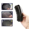 ヘアブラシfnlune men buar bristle ard ard bursh brush palm柔らかい丸い丸い木材ハンドル波コームfacial