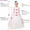 Flickans kl￤nningar s￶ta s￶ta prinsessor Long White Ivory Custom Made Lace Organza Flower Girl Gowns Wedding Girl's Party 2022Girl's