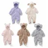 Baby Baby Rodper Autumn Winter Warm Fleece Infant Boy Girls Mumpsuit Pijamas Roupas 2110231894