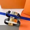 Роскошный браслет с подвесками из веревки, дизайнерские ювелирные изделия для пары, браслеты с буквами из нержавеющей стали, женский и мужской модный браслет Unise300q