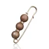 Fashion Colorful Plastic Beads Brooches Women Elegant Imitation Pearls Brooches Pins