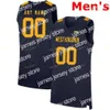 Basquete universitário veste James NCAA College WVU West Virginia Mountaineers Basketball Jersey 21 Wesley Harris 22 Sean McNeil 3 Gabe Osabuohien 30 Spencer Macke