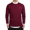 Herrtröjor Autumn och vinter män stickade tröja solida koreanska kläder smala passform Pullover Cotton Jersey Sticked Korean Pro Club tröja 220829