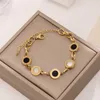 Braccialetti con ciondoli Gioielli di moda Numeri romani e braccialetti in acciaio inossidabile in oro rosa Bracciale femminile per donna Regalo Fascino