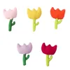 Cute Cloth Fabric Flower Brooches Women Girls Sweet Tulip Flower Brooch Pins Party Clothes