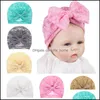 Baby flickor spets hatt nyfödd elastisk turban båge knut hattar spädbarn vara mxhome dhmcj