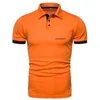 Lokersvern Herren Sommer Kurzärärmelte Polo-Hemd Casual Beach Kurzärärmelte Mode gedruckt Top 220822