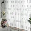 Vorhang-Vorhänge, gestickte Blumen, transparente Vorhänge für Wohnzimmer, Schlafzimmer, Tüll, Voile, Küche, Heimdekoration, Fensterbehandlung, Vorhänge